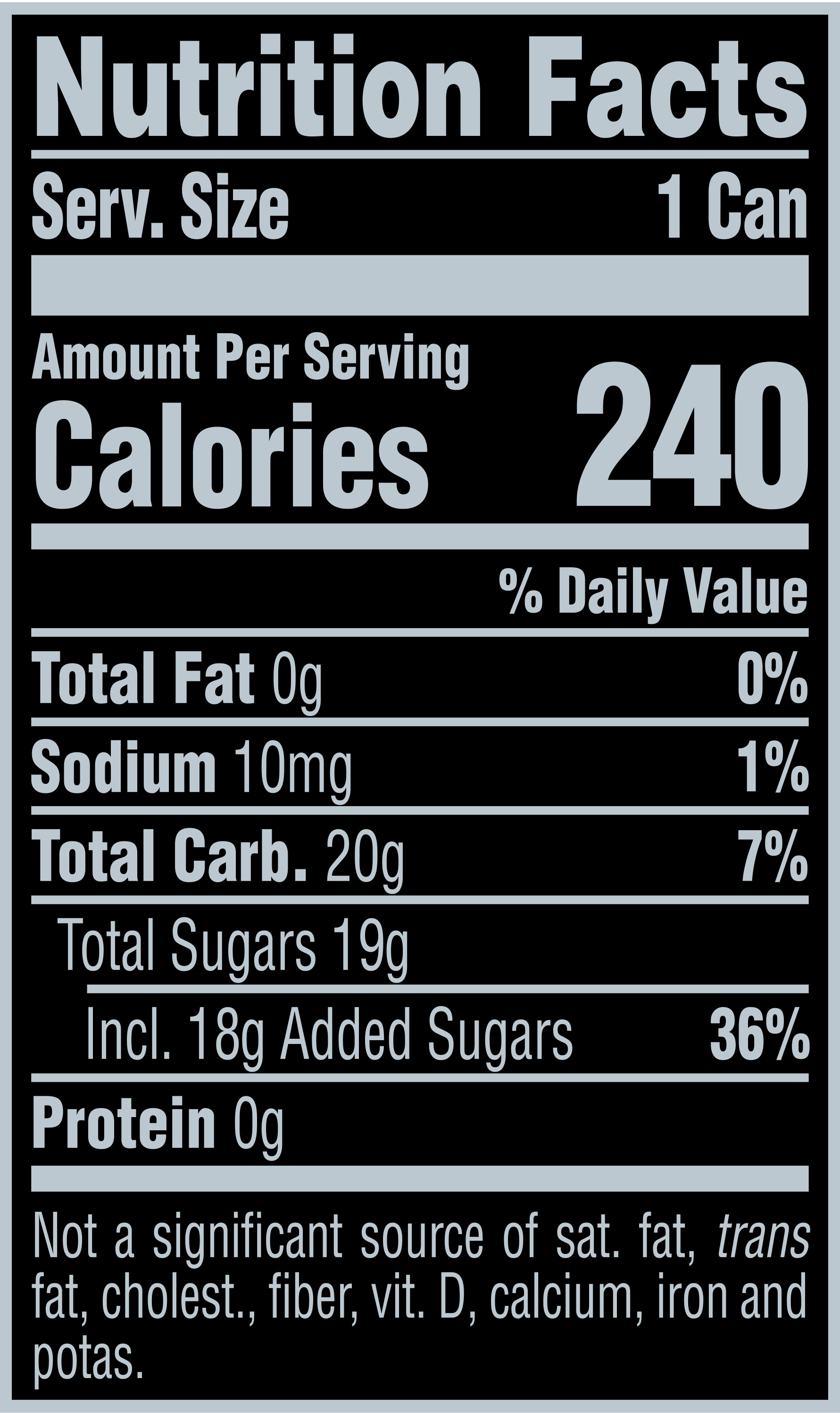 Nutritional Facts